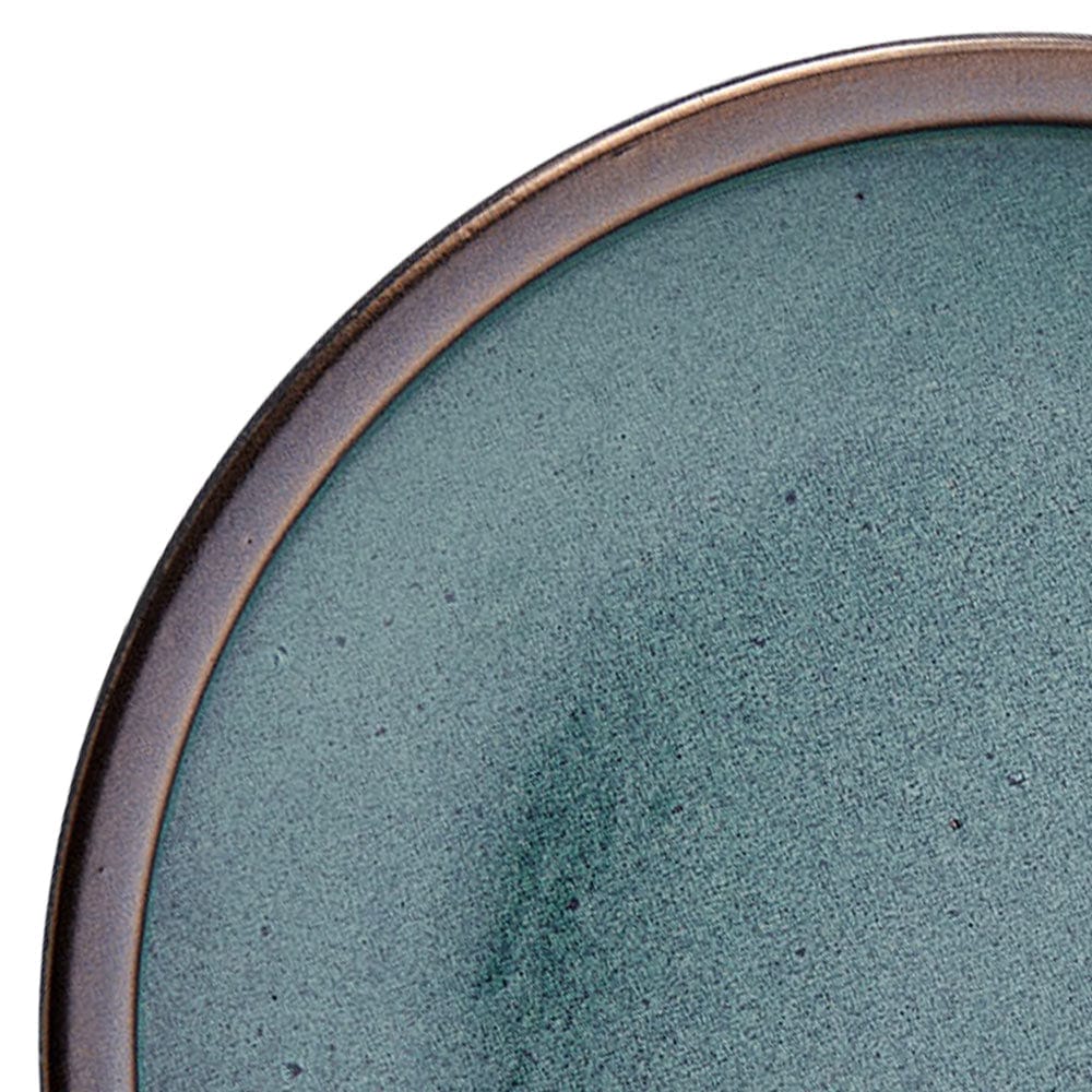 Barrett Green 4-Piece Dinner Plate Set - Elegant Ceramic Plates for Dining, Entertaining & Everyday Use - Perfect for Home, Restaurants & Special Occasions