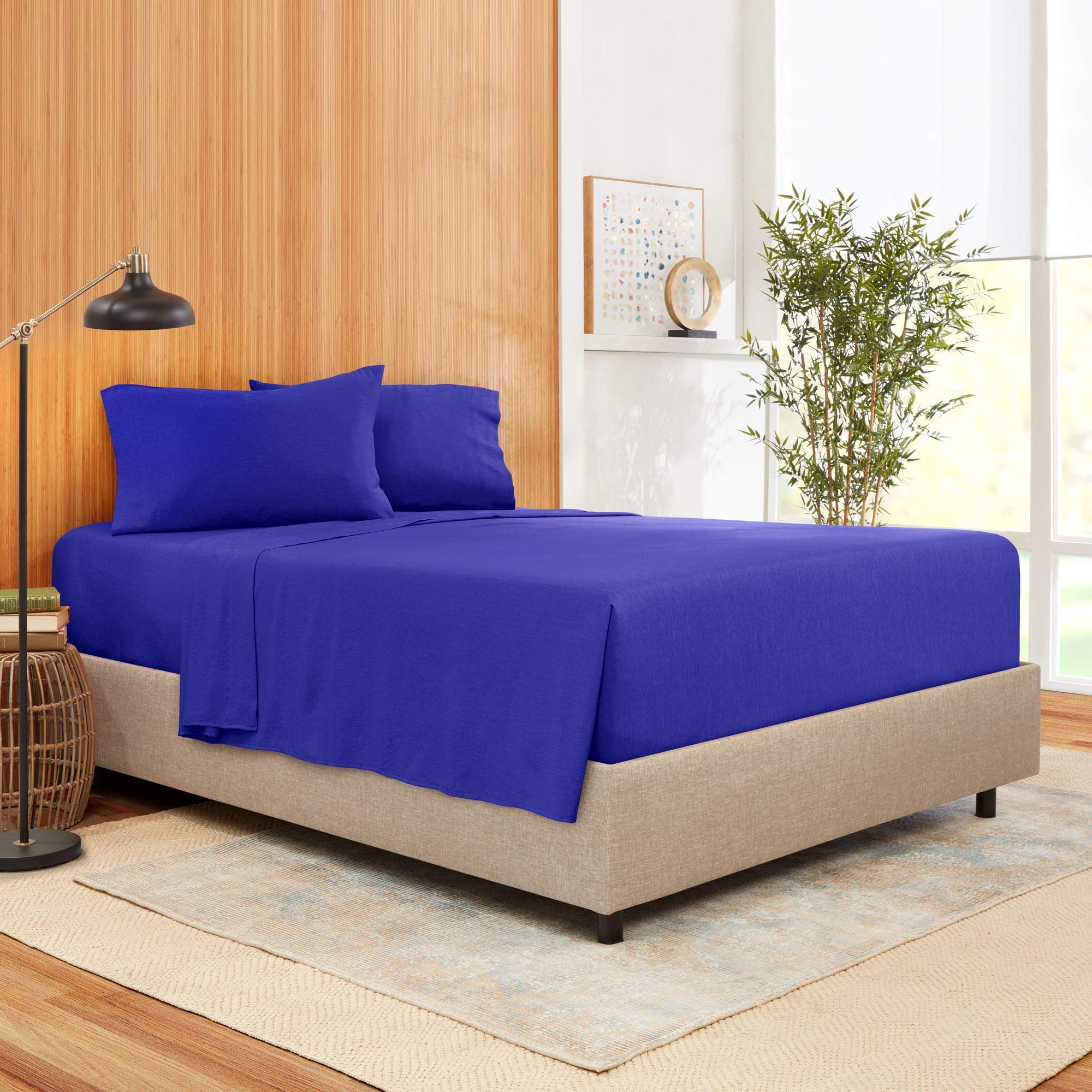 4-Piece Twin XL Sheet Set - 100% Long Staple Cotton 800 Thread Count Royal Blue Luxury Bedding | Ultra Soft & Breathable | Fits Mattresses Up to 16