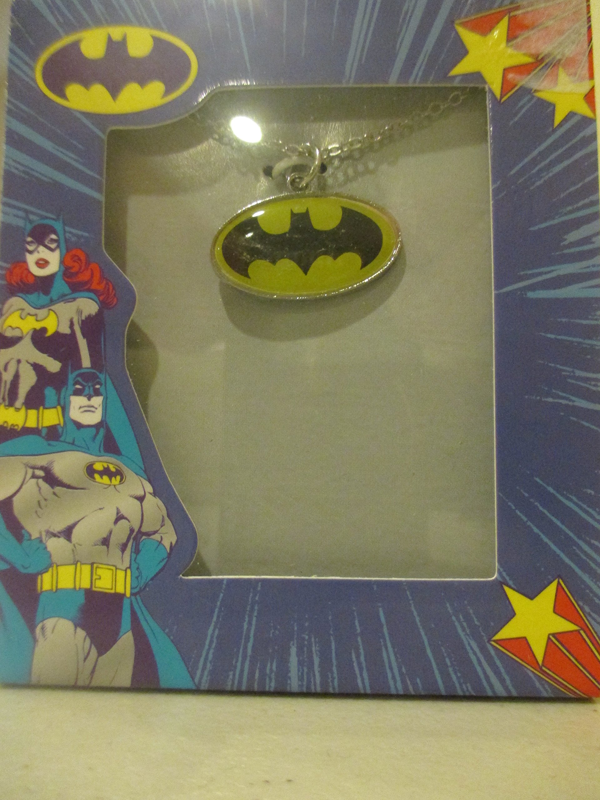 Batman Pendant Necklace for Men & Women - Superhero Jewelry Gift with Black Velvet Box - Perfect for Cosplay, Halloween & Comic Con