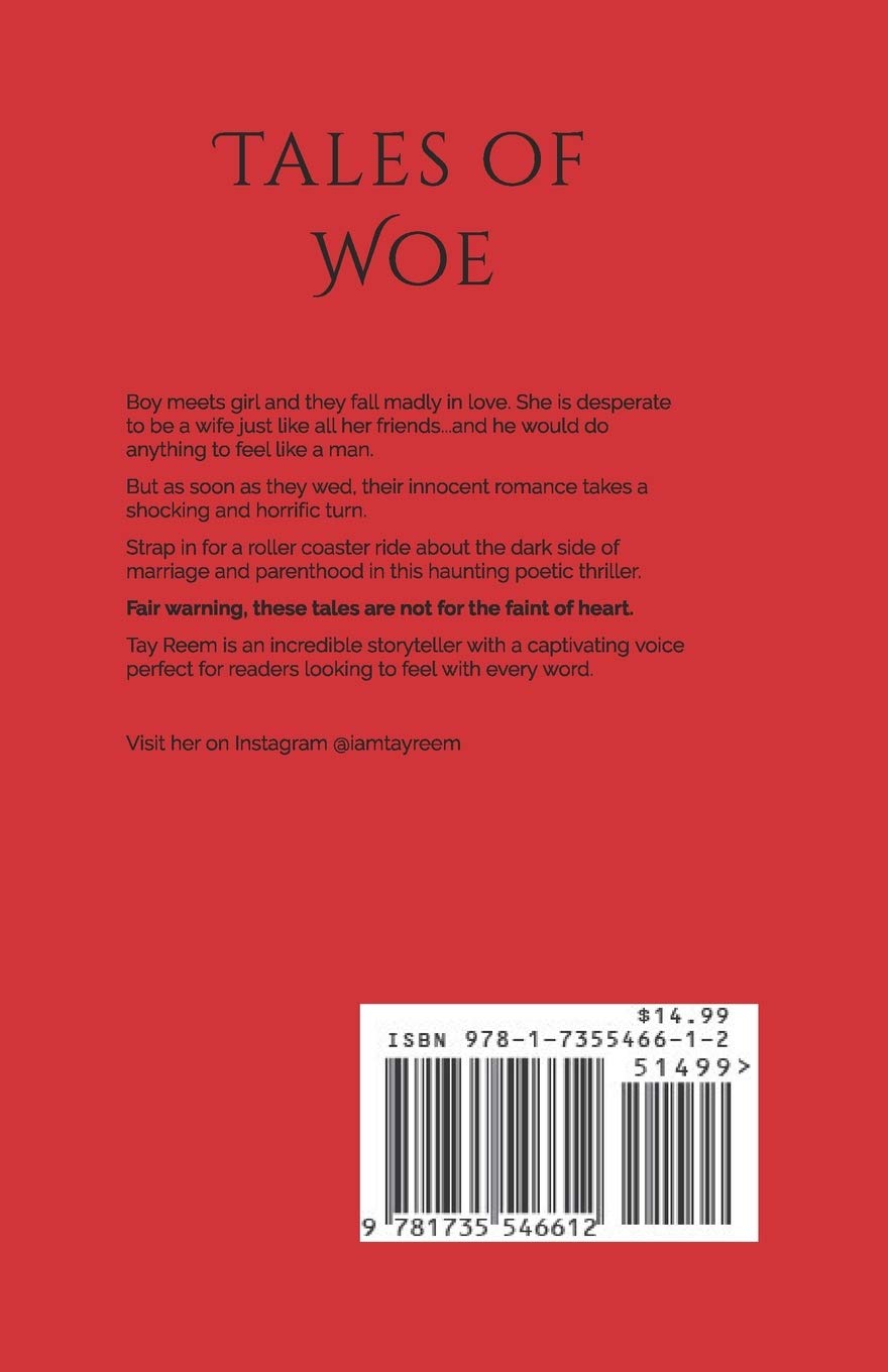 Tales of Woe: Contemporary Suspense Poetry Book - Dark Emotional Poems for Mystery Lovers, Book Club Discussions & Gothic Literature Enthusiasts
