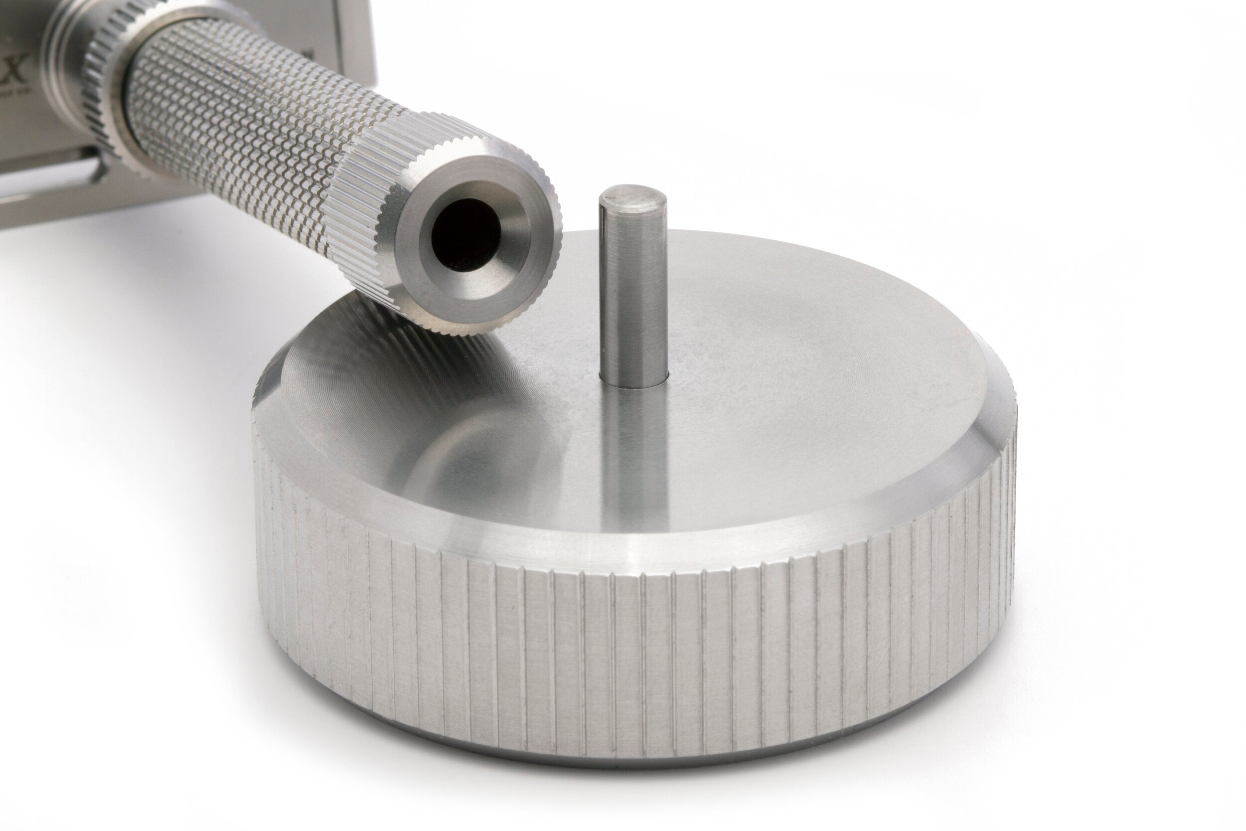 Rex Supply Co. Stainless Steel Razor Stand - Premium Shaving Accessory for Safety Razors - Perfect for Bathroom Countertop & Travel Grooming Kit
