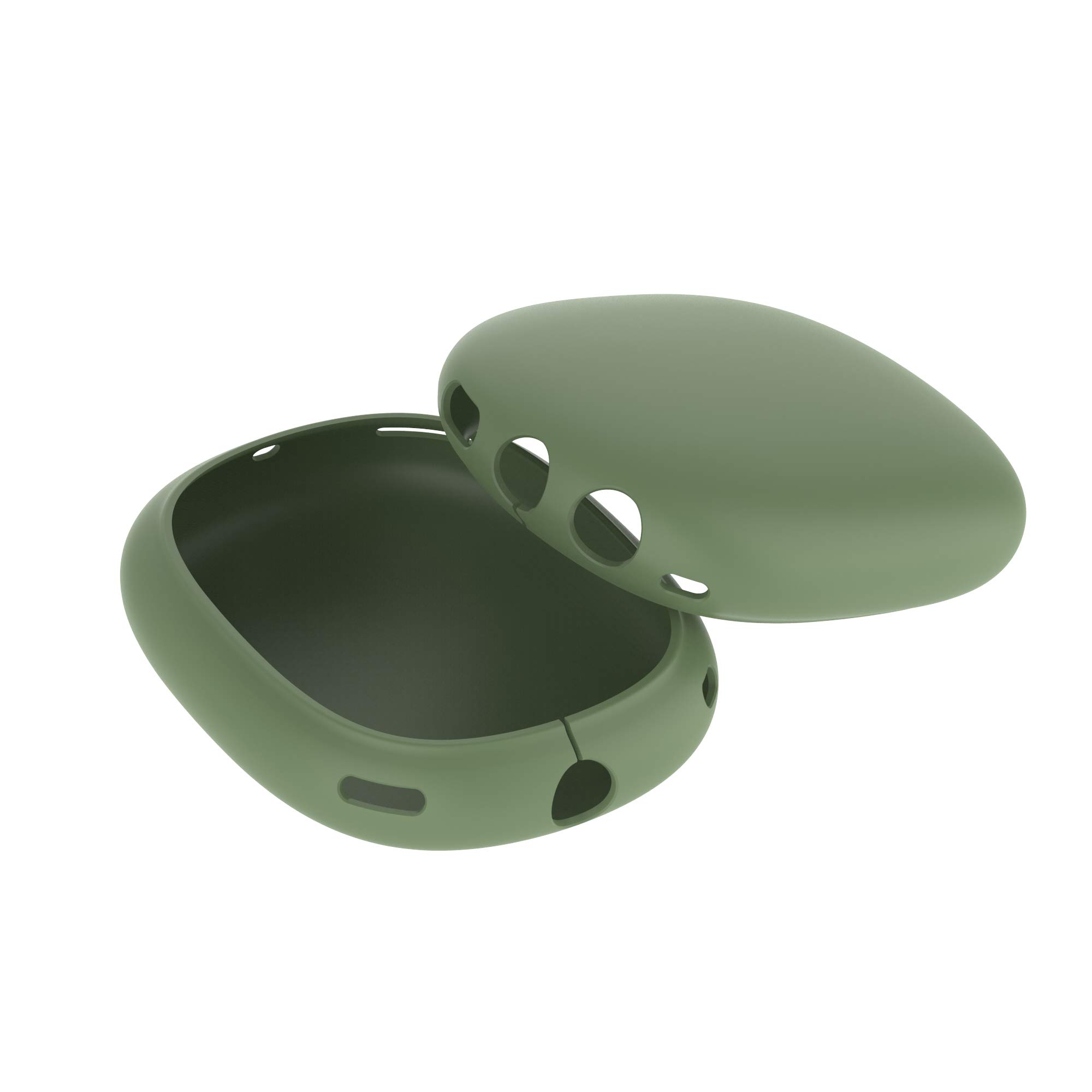FitTurn Silicone Protective Case Cover for AirPods Max Headphones - Scratch Resistant, Soft Skin Cover with 6 Color Options (Green) | Perfect for Travel, Gym & Daily Use
