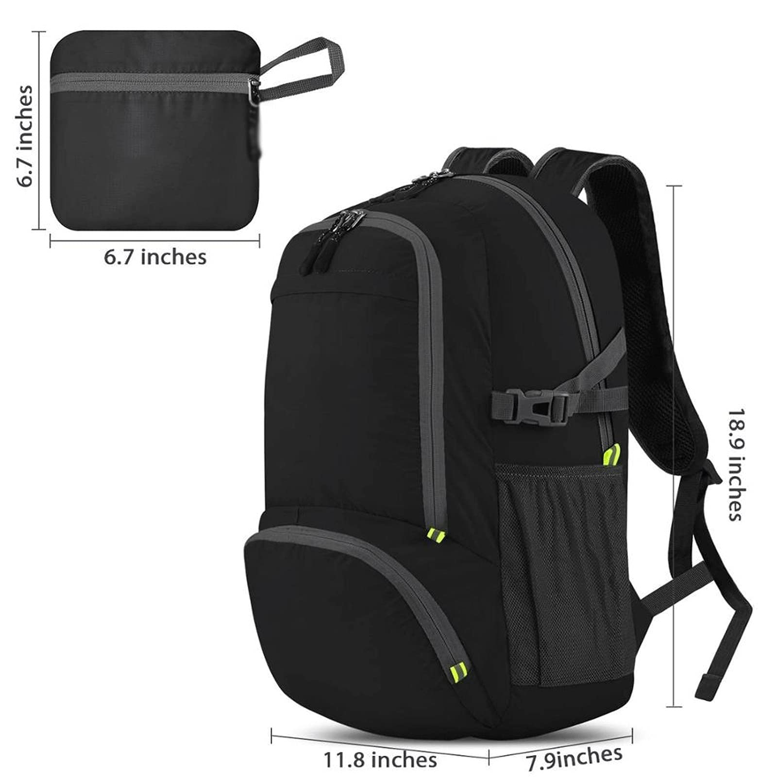 GIFYY 30L Ultralight Toiletry Bag for Men - Foldable Waterproof Travel Backpack for Hiking, Outdoor Sports & Daily Use - Large Capacity Storage Daypack (Dark Blue) | Perfect for Gym, Camping & Business Trips