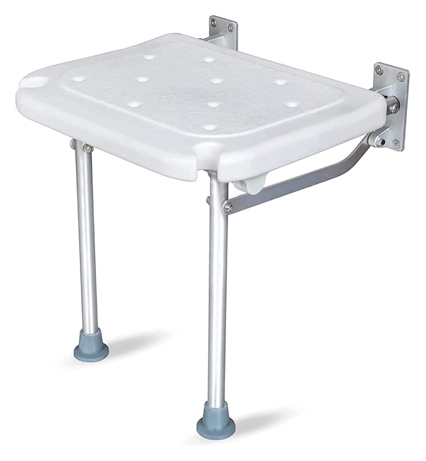 ZSYXM Folding Shower Stool with Flip-Up Seat - Wall Mounted Bath Chair for Elderly & Seniors - Non-Slip Shower Bench for Bathroom Safety - Ideal for Handicap Accessible Showers & Bathtubs