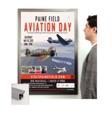 35+ Sizes Carbon Steel Poster Display Swing Frames - Quick Change Swing Open Frame for Retail Stores, Trade Shows & Home Decor