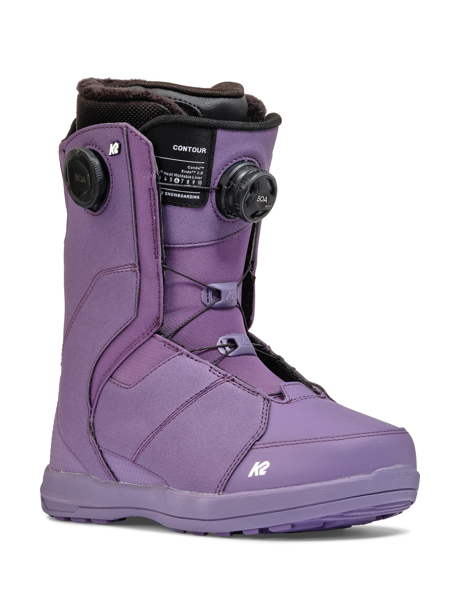 K2 Women's Contour Snowboard Boots 2025 - Lightweight & Comfortable for All-Mountain Riding - Perfect for Freestyle, Park & Powder Snowboarding