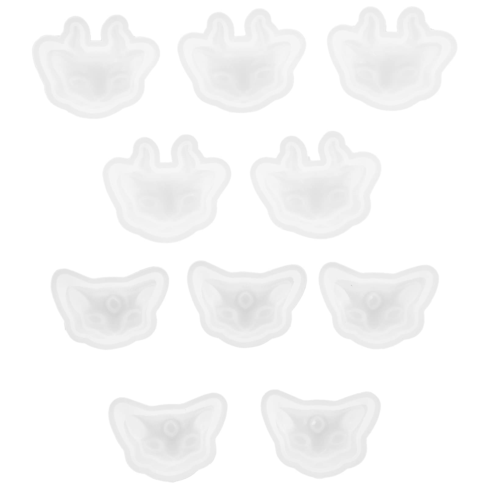 PRETYZOOM 10PCS Silicone Epoxy Mold Set - DIY Cat Paw & Skull Resin Casting Molds for Jewelry, Pendants, Soap Making & Home Decor | Perfect for Halloween Crafts, Crystal Epoxy Art & Unique Gift Ideas