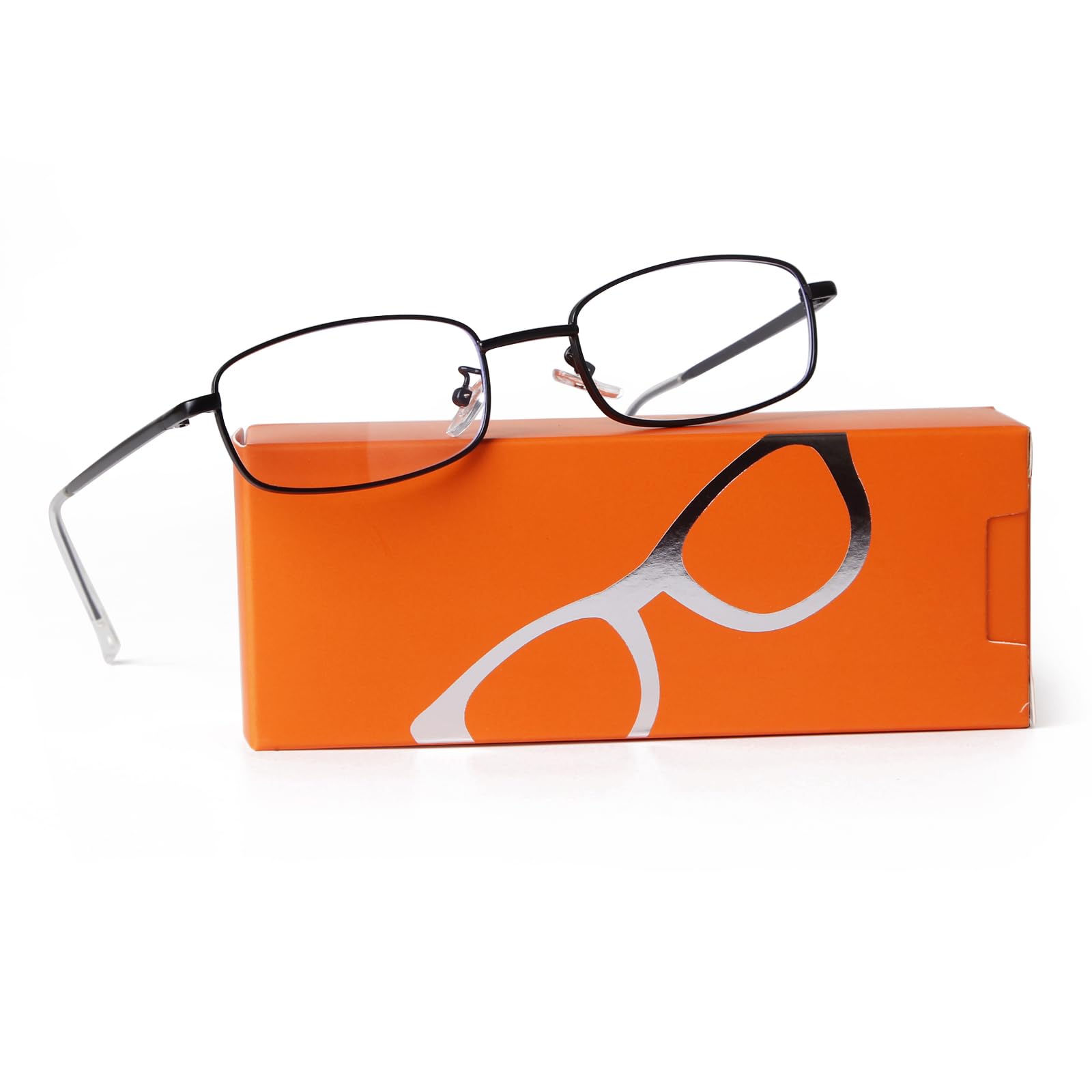 ADE WU Fashion Glasses for Women & Men - Y2K Retro Rectangle Blue Light Blocking Glasses in Gold, Silver & Black - Perfect for Office, Gaming & Screen Time Protection