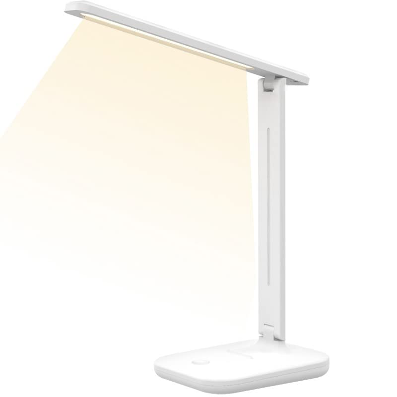 Bovmics LED Desk Lamp with Touch Control - 3 Dimmable Modes, Adjustable Arm & Foldable Design for Eye Care | Perfect for Office, Study, Bedroom & Bedside Use