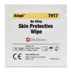 Adapt Skin Barrier Wipes with Silicone, Non-Sterile, Pack of 50 - Ideal for Ostomy Care and Skin Protection