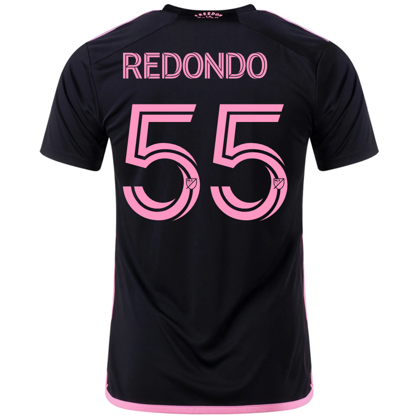 Adidas Federico Redondo Inter Miami CF Away Soccer Jersey 2023-2024 Season - Black & Pink Authentic Football Shirt - Perfect for Matchdays, Training & Fan Support