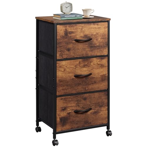 Rustic Brown Wood Grain Print