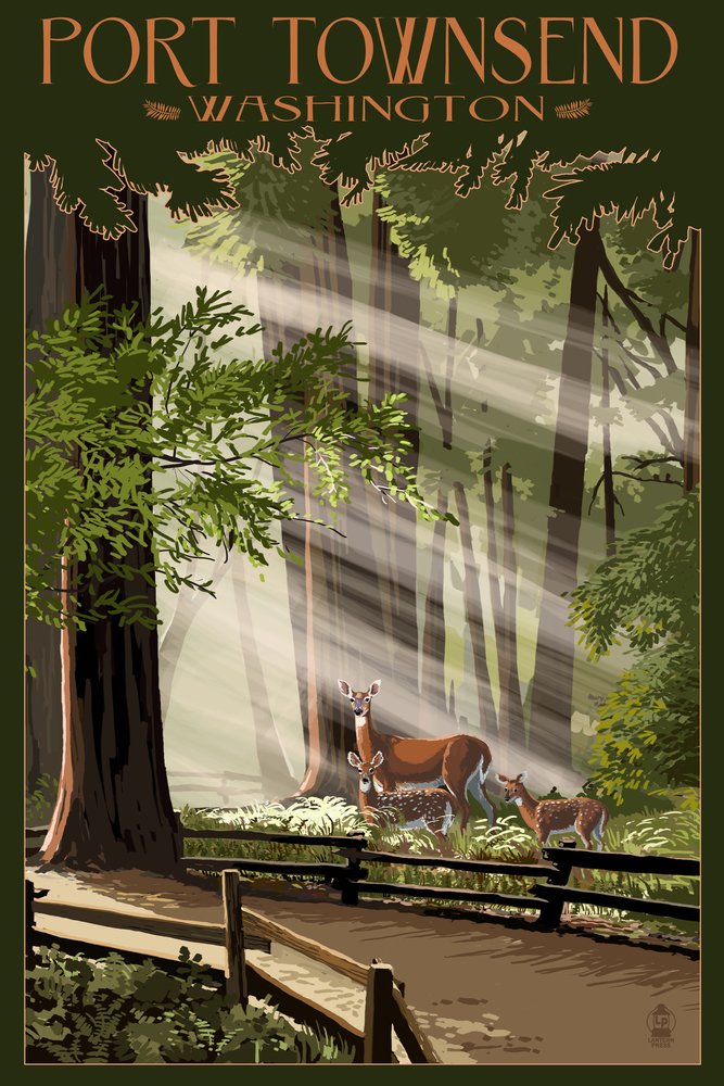 16x24 Gallery Quality Deer and Fawns Metal Wall Art - Premium Aluminum Decor for Home & Office - Perfect for Living Room, Bedroom, or Cabin Decor