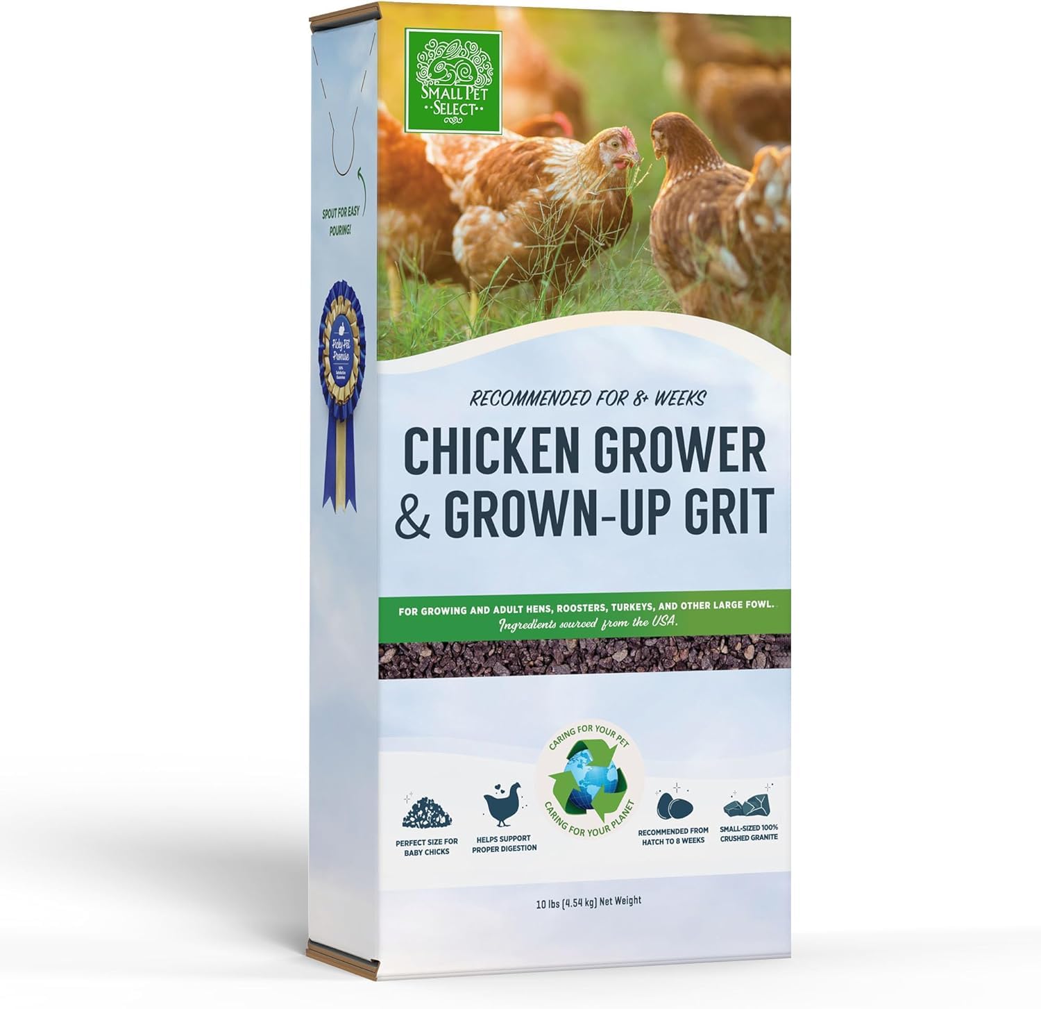 Small Pet Chicken Grit 10lb - Digestive Aid for Adult Poultry & Birds