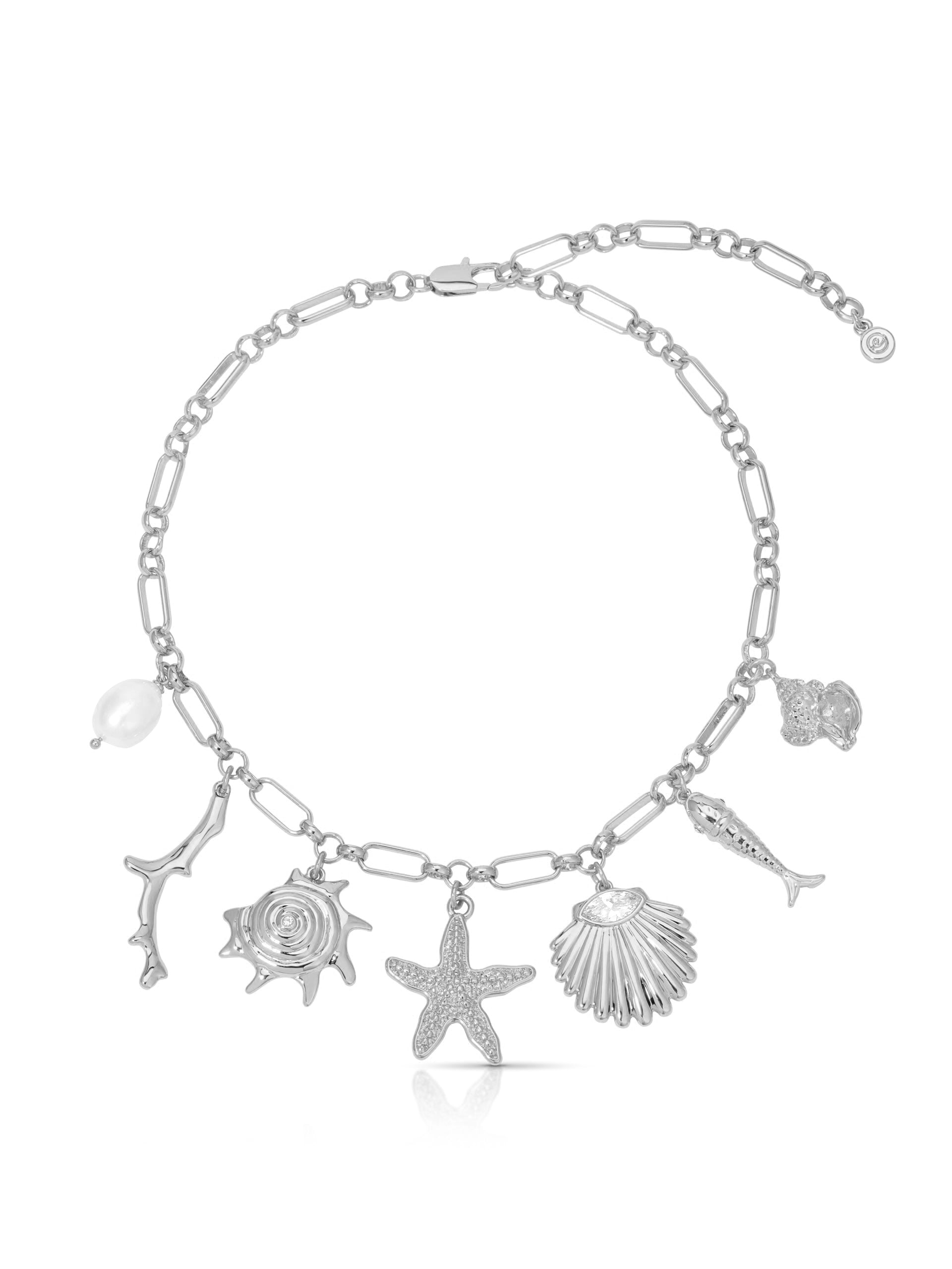 Oceanic Dreams Charm Necklace - Elegant Sea-Inspired Jewelry for Women | Perfect for Beach Vacations, Summer Outfits & Gift Giving
