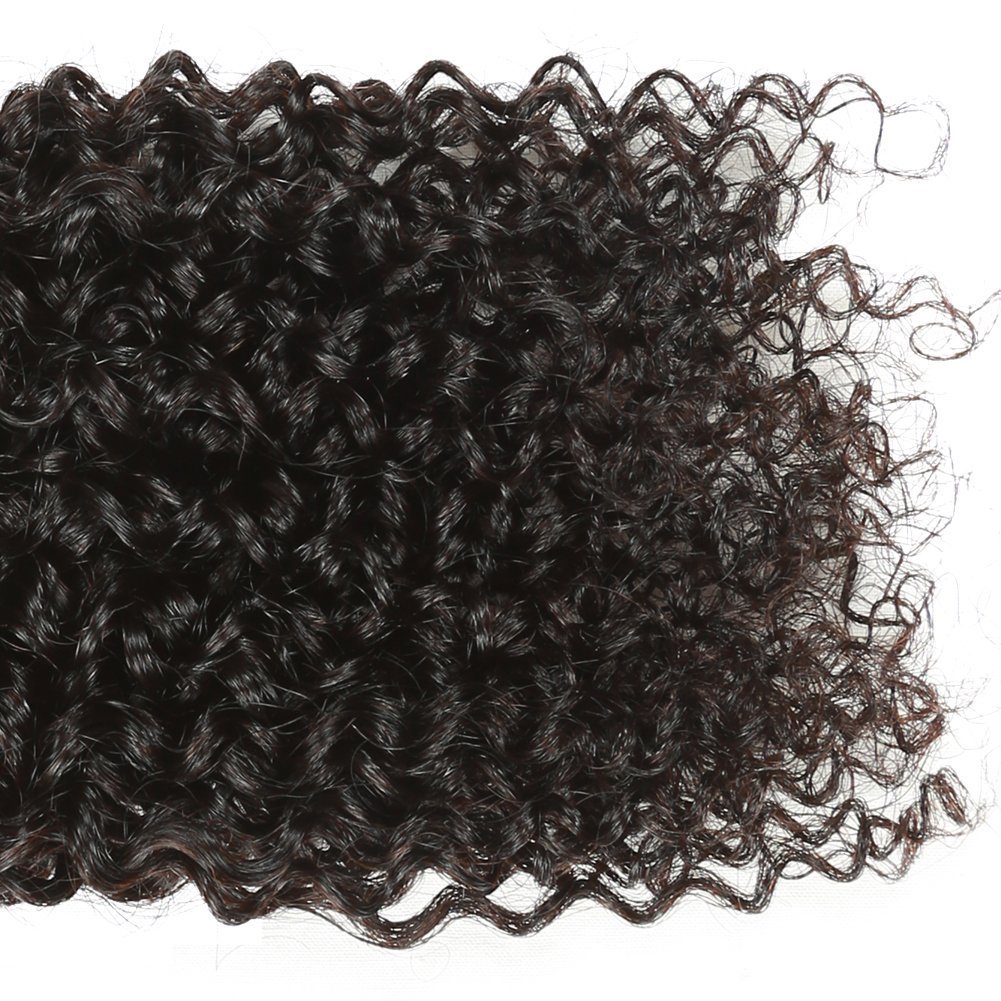 B&P Brazilian Virgin Human Hair Extensions 3 Bundles - Unprocessed Curly Weave Bundles 20 22 24 Inches Natural Black Color for Women | Perfect for Daily Styling, Parties & Special Occasions
