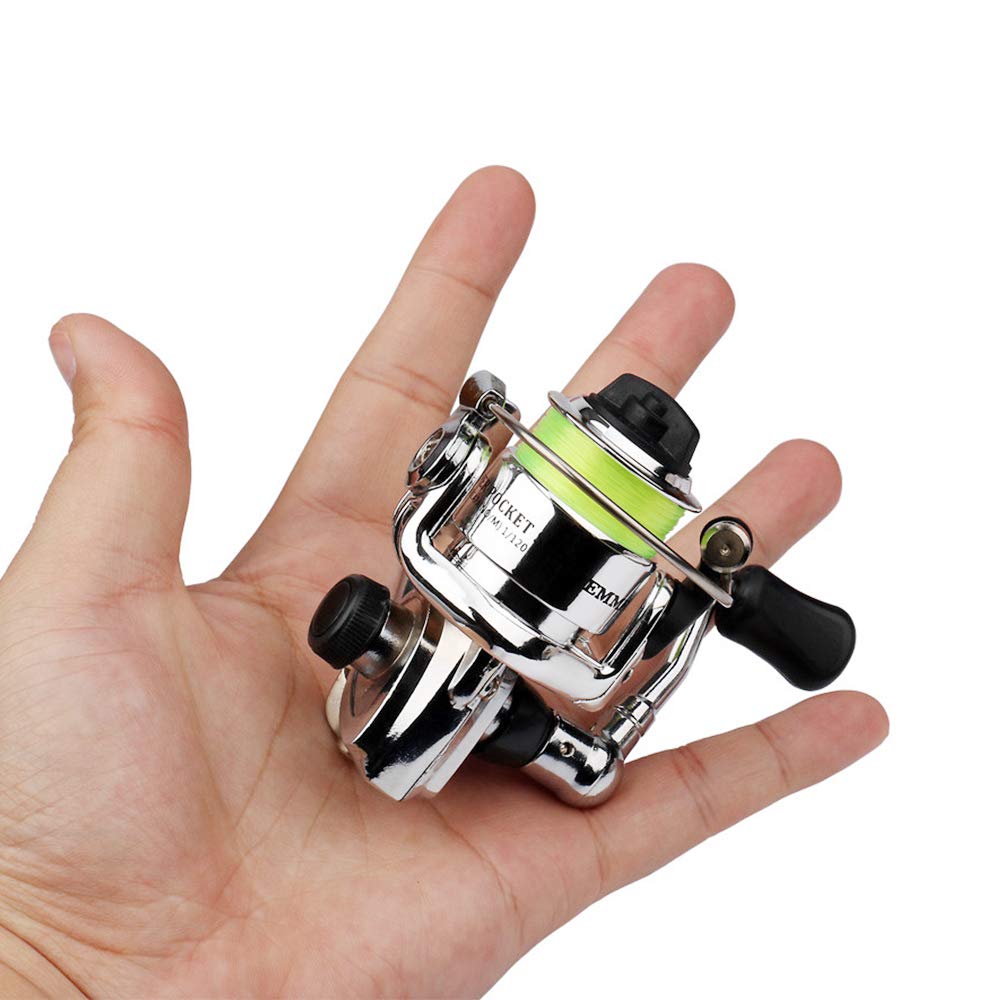 Lixada Telescopic Fishing Rod and Reel Combo Kit - Compact Mini Pen Fishing Pole with Spinning Reel - Perfect for Travel, Backpacking & Lightweight Fishing Adventures