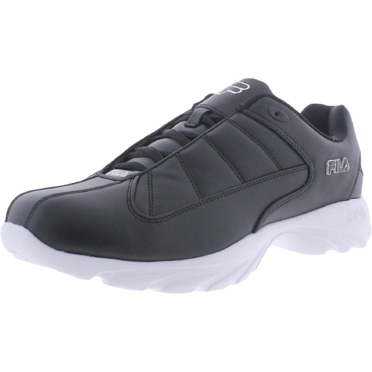 Fila Men's Scalato Fitness Running Shoes - Breathable Lace-Up Athletic Training Sneakers for Gym & Workouts - Black Size 9 Medium (D) - Perfect for Jogging, Cross Training & Daily Wear