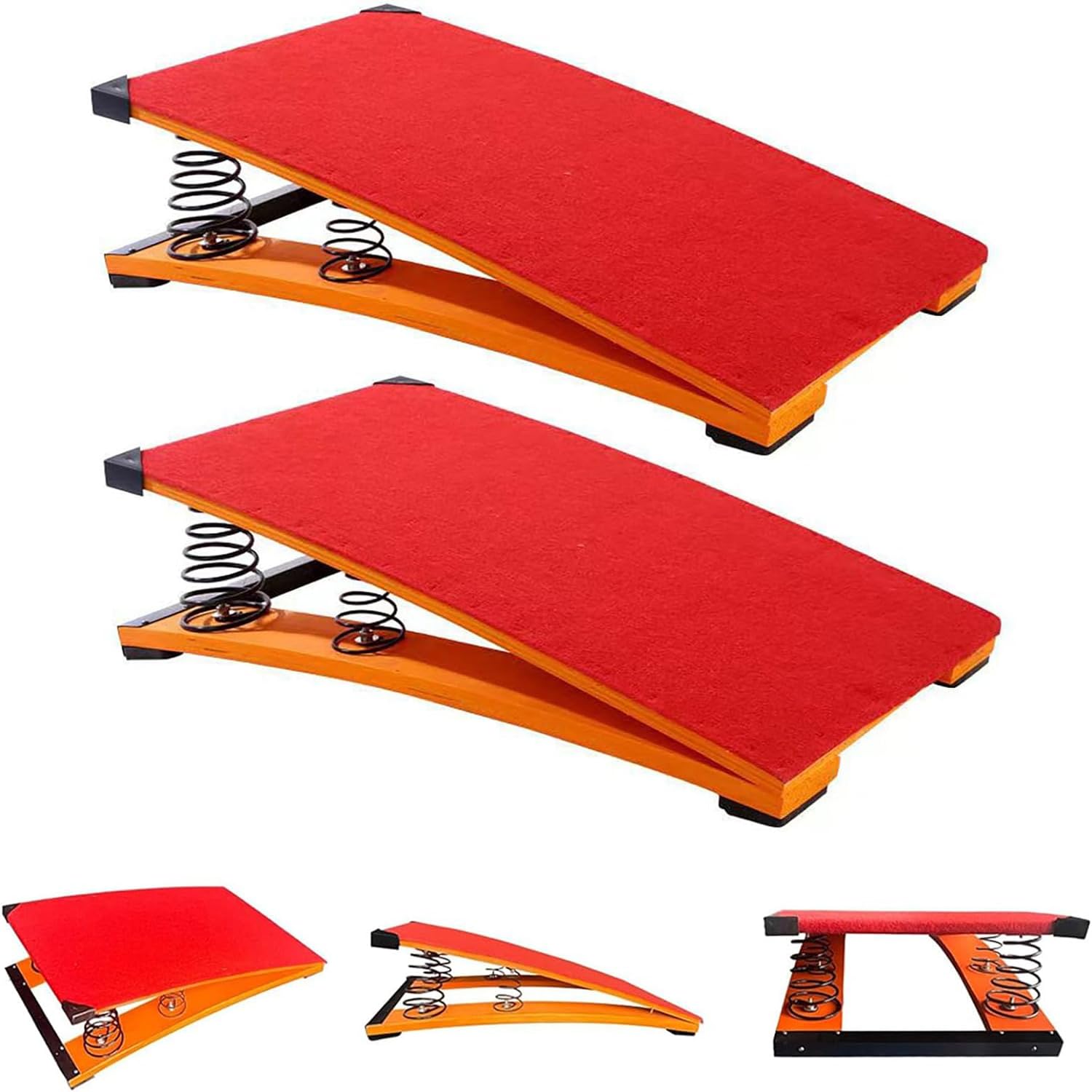 XIJIXILI Kids Gymnastics Springboard - Portable Curved Vaulting Training Equipment for Children | Perfect for Home Gym, Basketball Training & Playtime Activities
