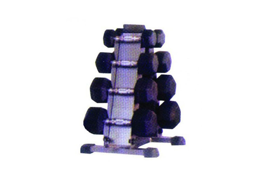 Warrior Dumbbell Rack - Heavy Duty 4-Tier Dumbbell Storage Stand for Home Gym, Fitness Equipment Organizer | Perfect for Garage, Basement & Home Workout Spaces