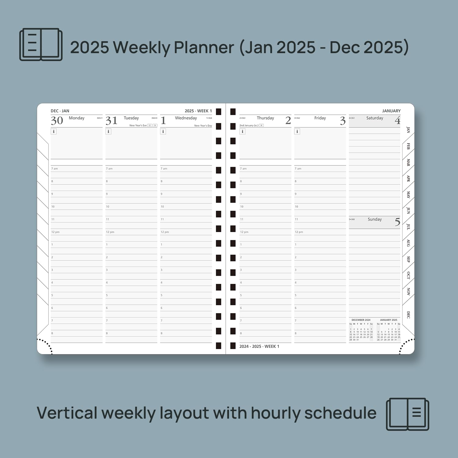 POPRUN 2025 Weekly Planner 6.5