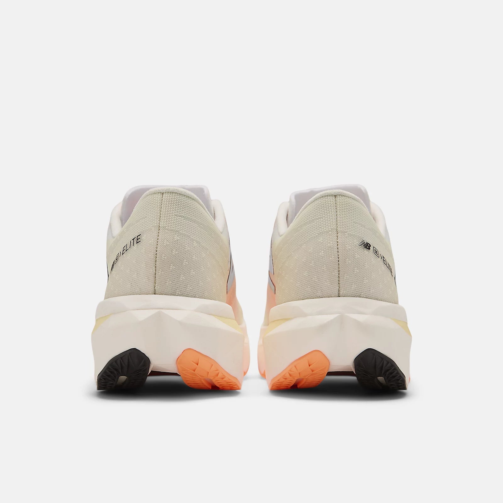 New Balance Men's FuelCell SuperComp Elite v4 Running Shoes - White/Angora/Hot Mango | Lightweight Racing Sneakers for Marathon & Long Distance Running