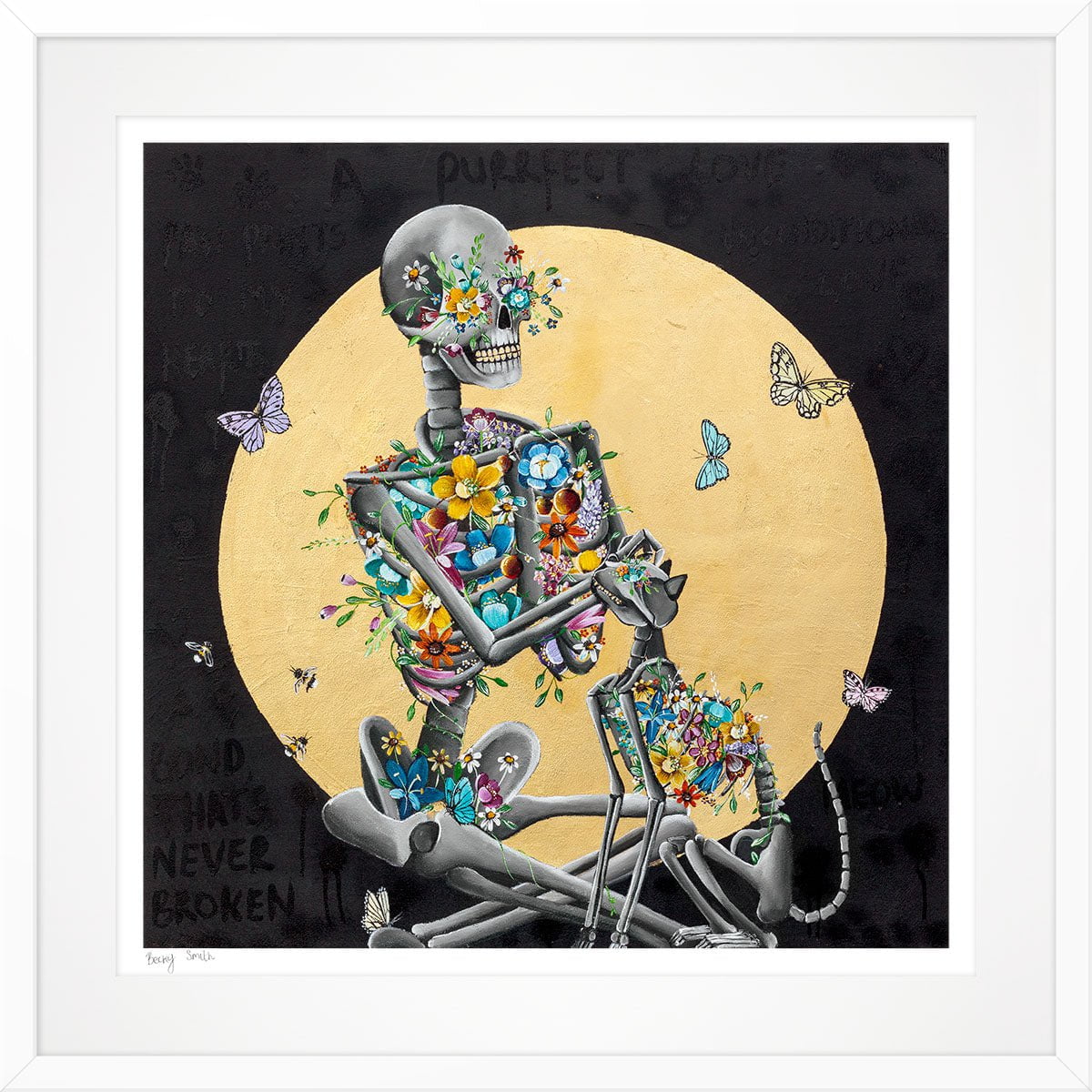A Purrfect Love Artist Proof - Unique Cat-Themed Art Print for Home & Office Decor | Perfect Gift for Cat Lovers & Art Collectors | Ideal for Living Rooms, Bedrooms & Creative Spaces