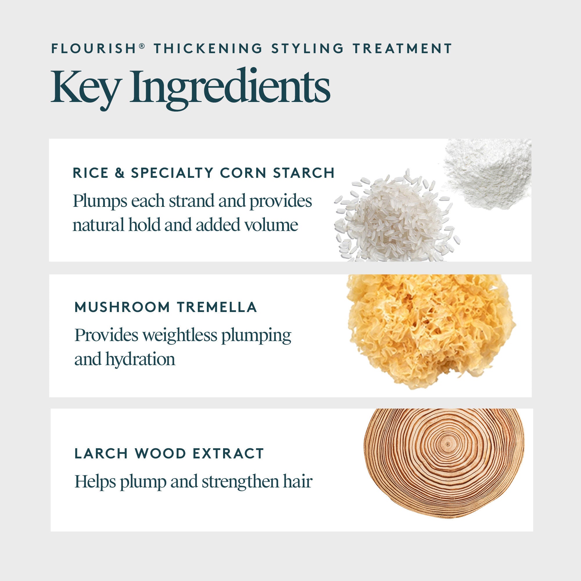 Flourish Thickening Styling Treatment for Fine Hair - Volumizing Hair Care Product for Fuller, Healthier Looking Hair - Perfect for Daily Styling & Special Occasions
