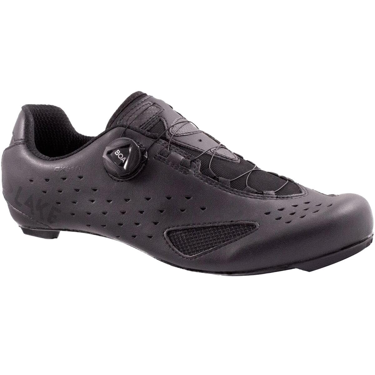 Lake Cx219 Men's Cycling Shoes - Black/Black, Size 43 | Road Bike & Indoor Cycling | Perfect for Training & Racing