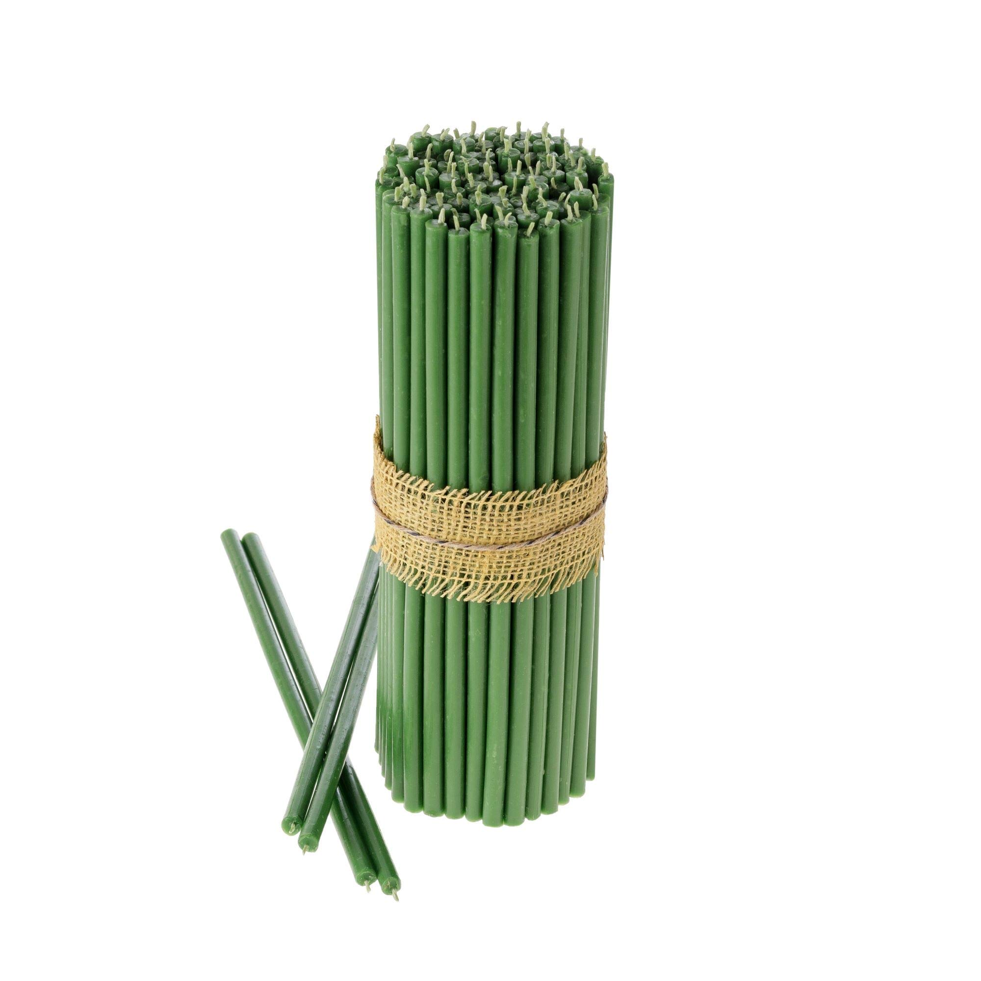 Pure Beeswax Taper Candles - No-Drip Smoke-Free 8.1