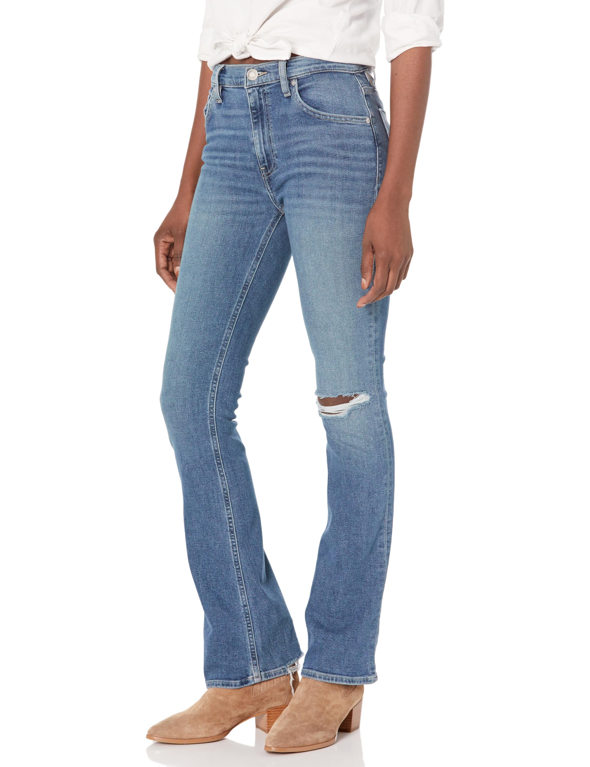 HUDSON Women's Barbara High-Rise Bootcut Jeans - Stylish & Comfortable Denim Pants for Casual Wear, Work & Night Out
