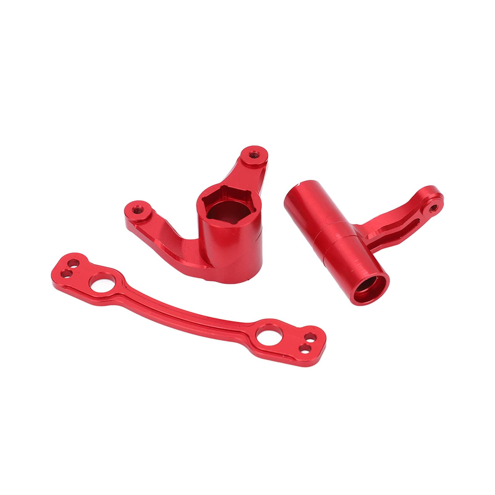 High-Performance RC Steering Complete Set - Heavy Duty, Easy to Install Steering Saver Kit for 1/8 Scale Arrma RC Cars (Red) | Perfect for Off-Road Bashing, Racing & Crawling Adventures