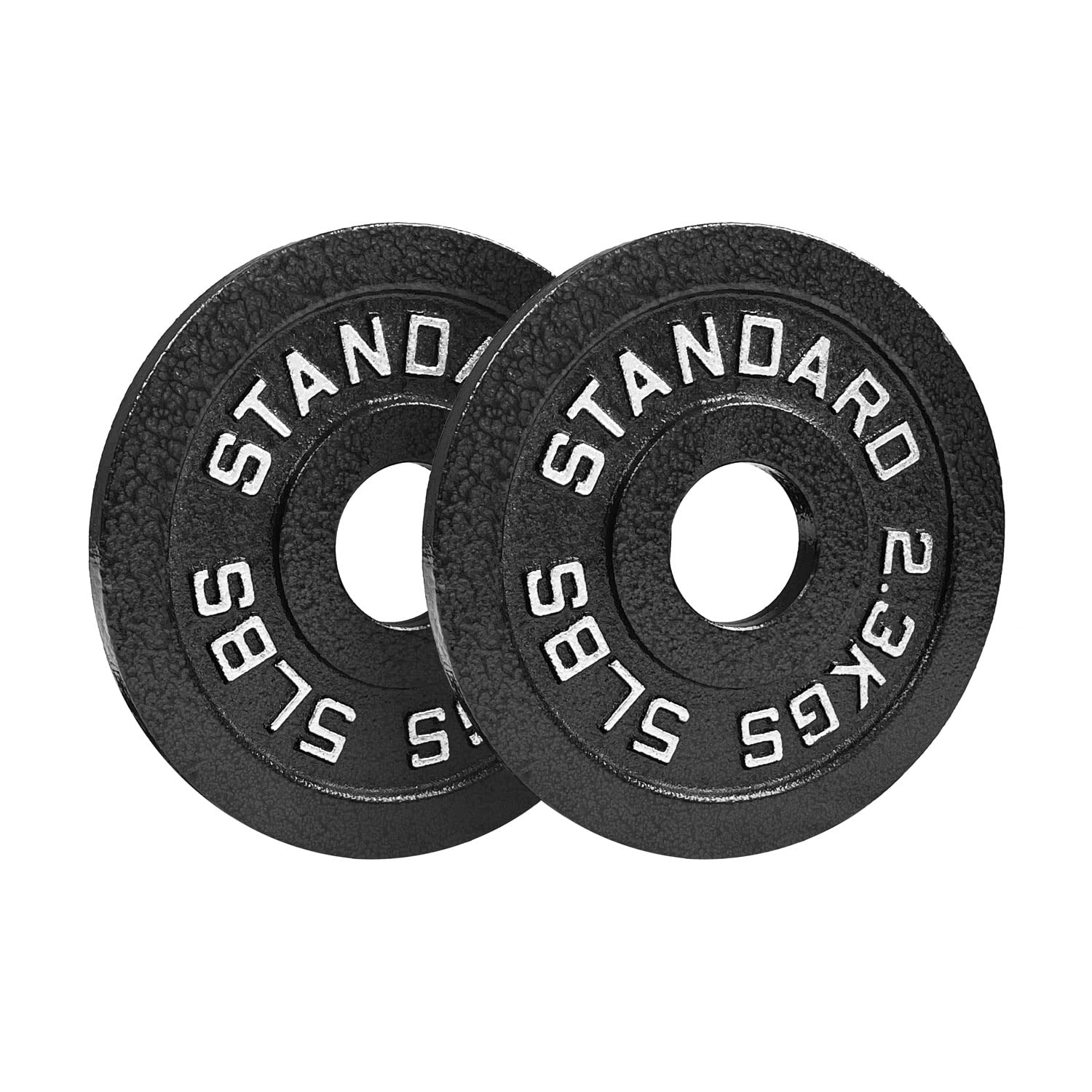 Premium Olympic Weight Plates 155lb Set - 35lb, 25lb, 10lb, 5lb & 2.5lb Coated Steel Plates for Powerlifting, CrossFit & Home Gym Workouts - Durable Olympic Standard Weightlifting Equipment for Strength Training