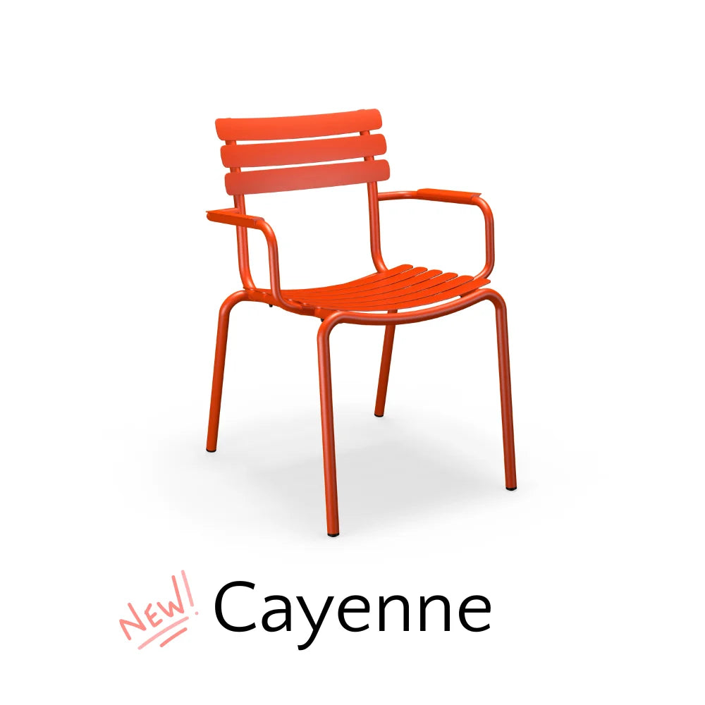 ALUA Outdoor Stackable Dining Chairs - Lightweight, Weather-Resistant, Durable for Patio, Garden, Poolside & Backyard Use