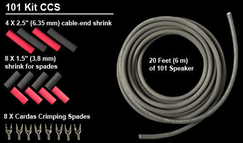 Cardas 101 Speaker Cable DIY Kit - High-Quality Audio Cable for Home Theater & HiFi Systems - Perfect for Audiophiles & DIY Enthusiasts