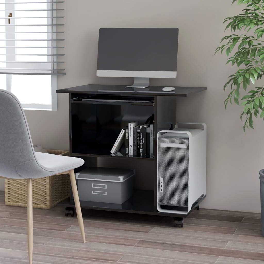 Ergonomic Computer Desk with Adjustable Shelf & Keyboard Tray - 31.5