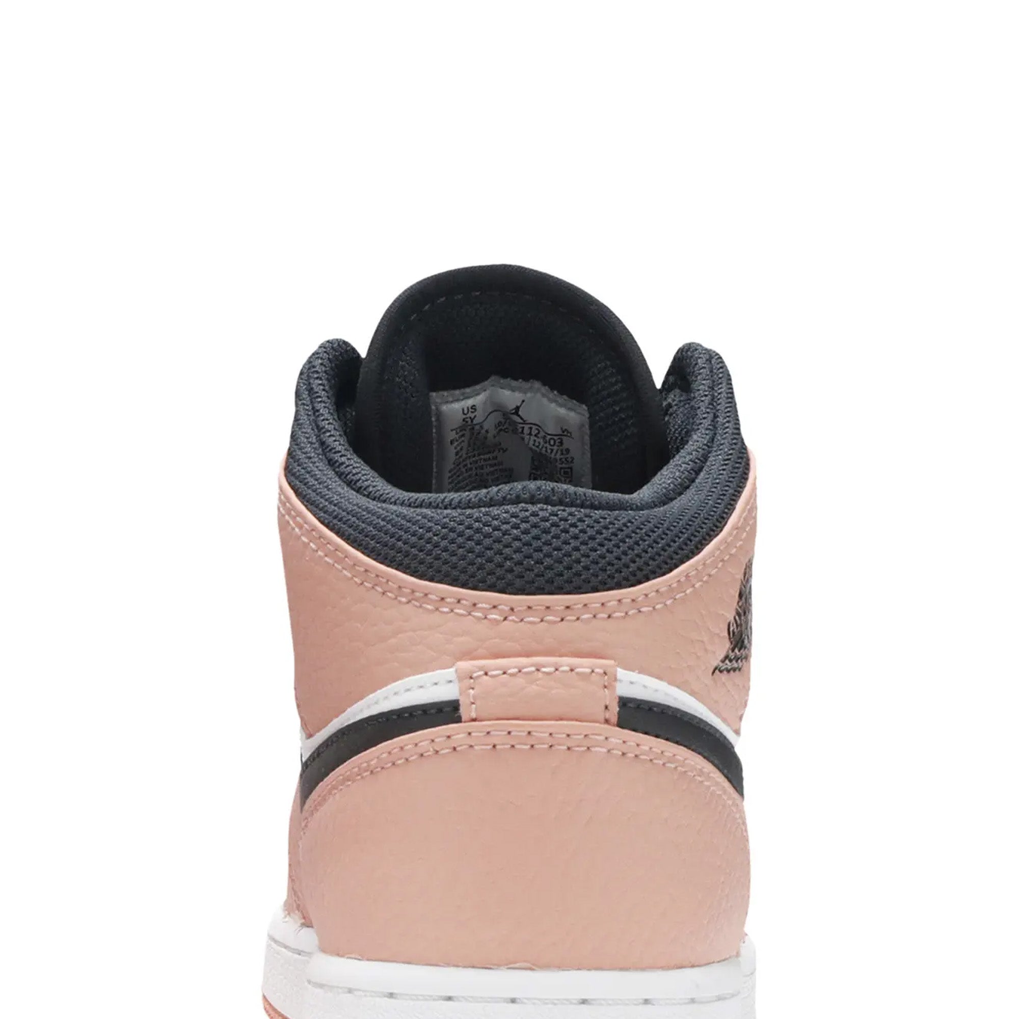 Air Jordan 1 Mid 'Pink Quartz' GS - Girls' Basketball Shoes for School & Street Fashion | Comfortable Sneakers for Sports & Casual Wear