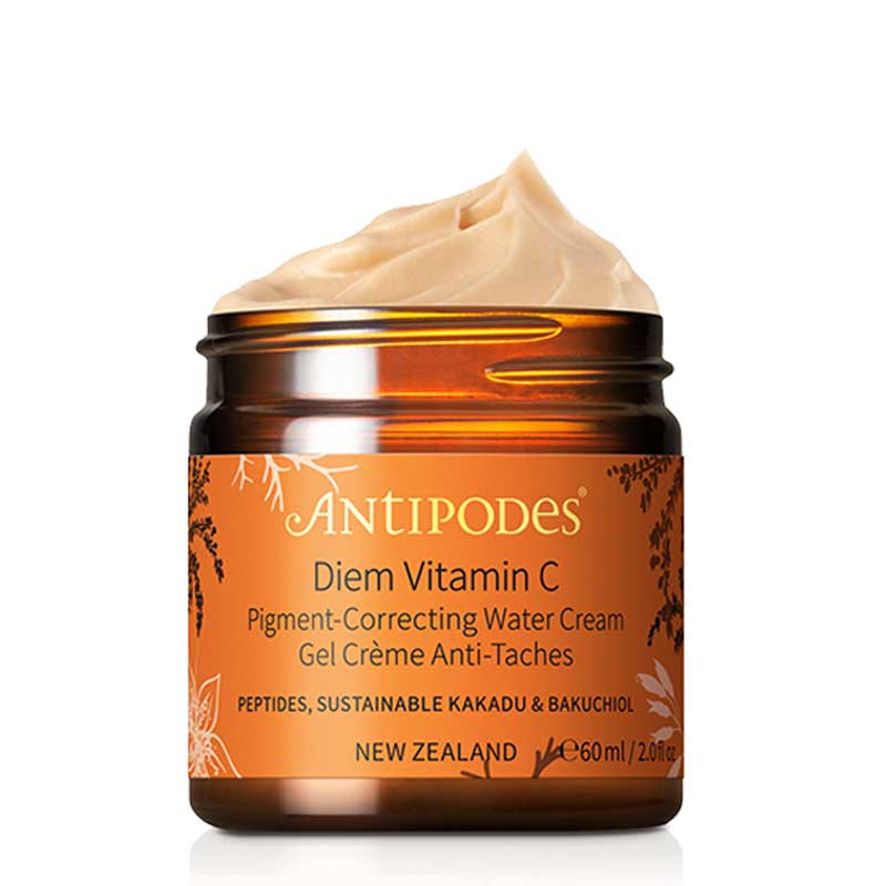 Antipodes Diem Vitamin C Brightening Water Cream for Pigment Correction - Hydrating & Glow-Boosting Face Moisturizer for Day & Night Skincare Routine
