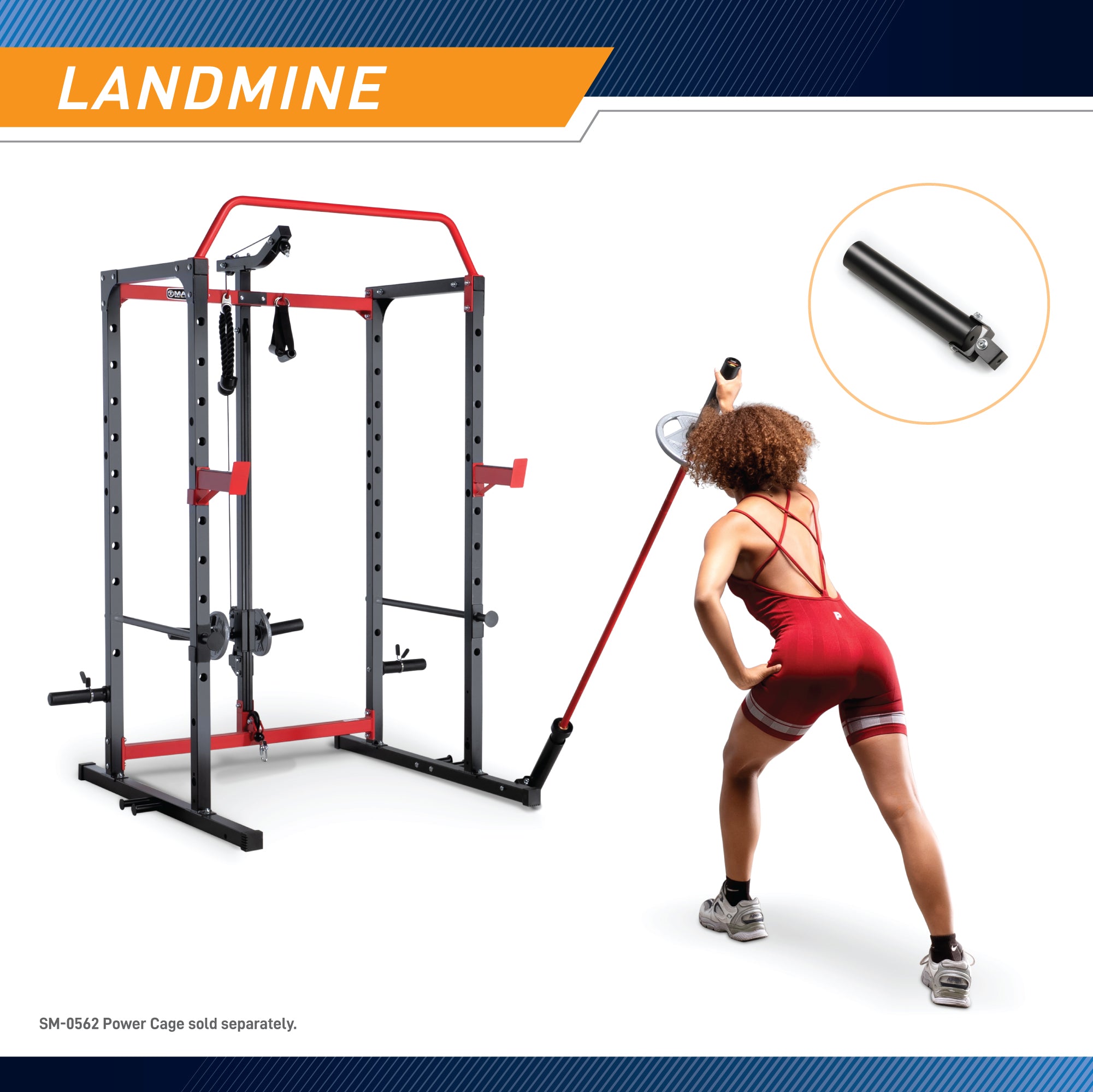 Marcy Power Cage Accessories Bundle - Compatible with SM-0562 & ACC-0661 | Strength Training Equipment for Home Gym Workouts