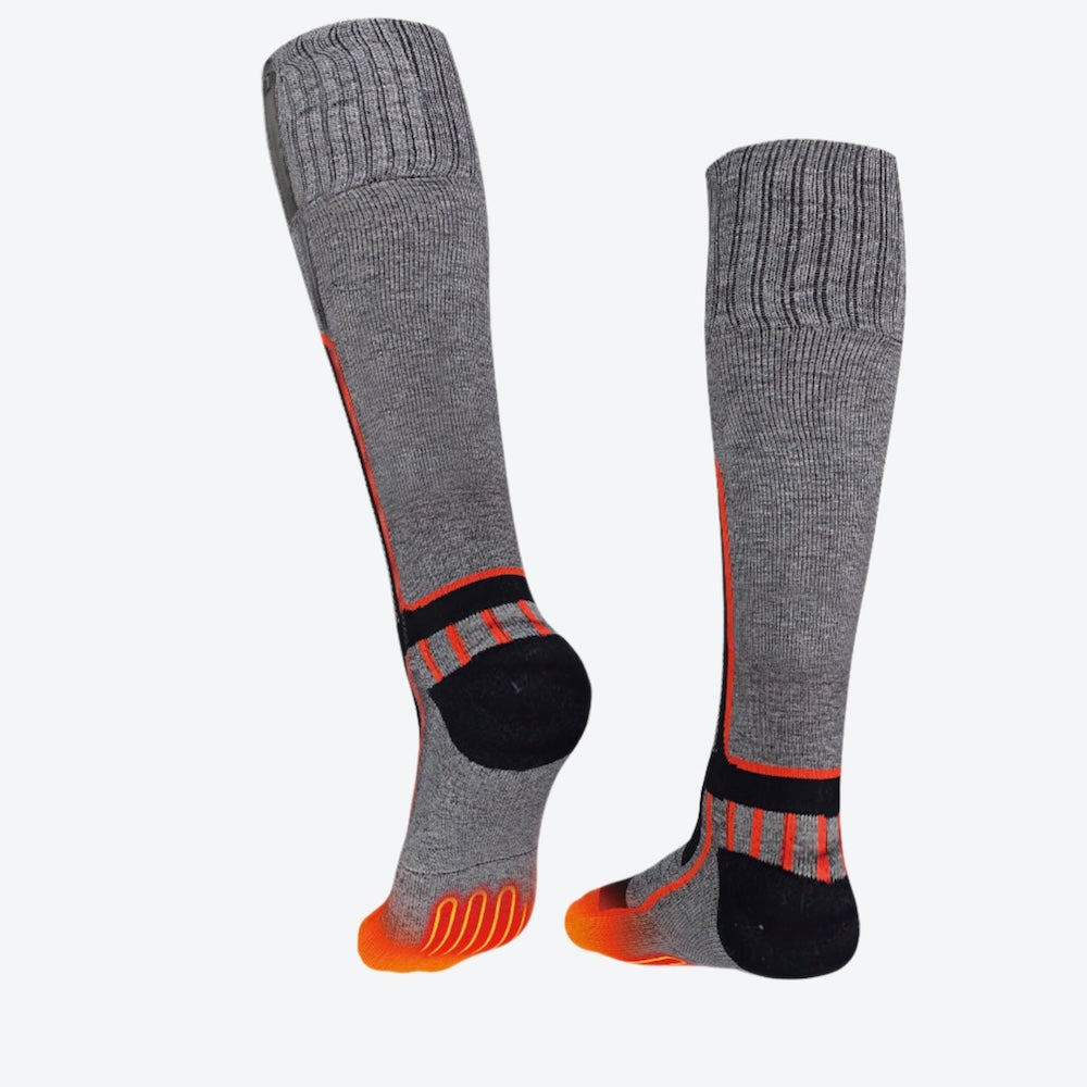 Premium Merino Wool Heated Socks for Men & Women - Battery Powered Winter Warmth for Hiking, Skiing & Outdoor Activities
