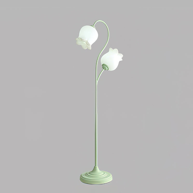 Lily of The Valley Floor Lamp - Elegant Modern Standing Light for Living Room, Bedroom & Office - Perfect for Reading, Relaxing & Decor
