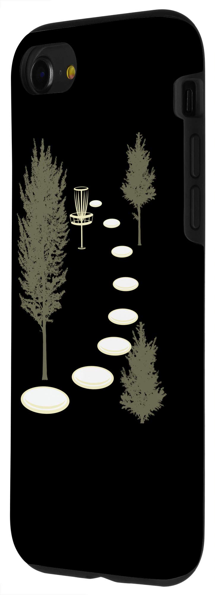 iPhone SE (2020) / 7 / 8 Compatible Disc Golf Case - Artistic Into The Woods Design for Ultimate Frisbee Players | Perfect for Outdoor Sports & Park Adventures