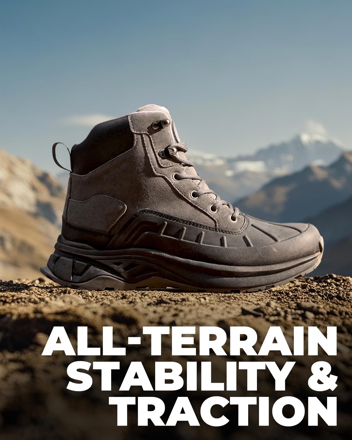 NORTIV 8 Women's Waterproof Hiking Boots - Lightweight Non-Slip Outdoor Trekking Shoes for Camping, Trail Walking & Mountain Climbing | All-Weather Comfort & Support