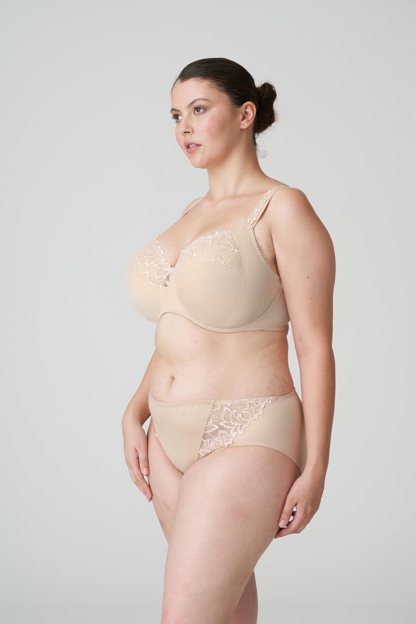 PrimaDonna Deauville Side Support Bra 32J - Full Coverage Lingerie for Large Bust in Cafe Beige | Perfect for Everyday Comfort & Special Occasions