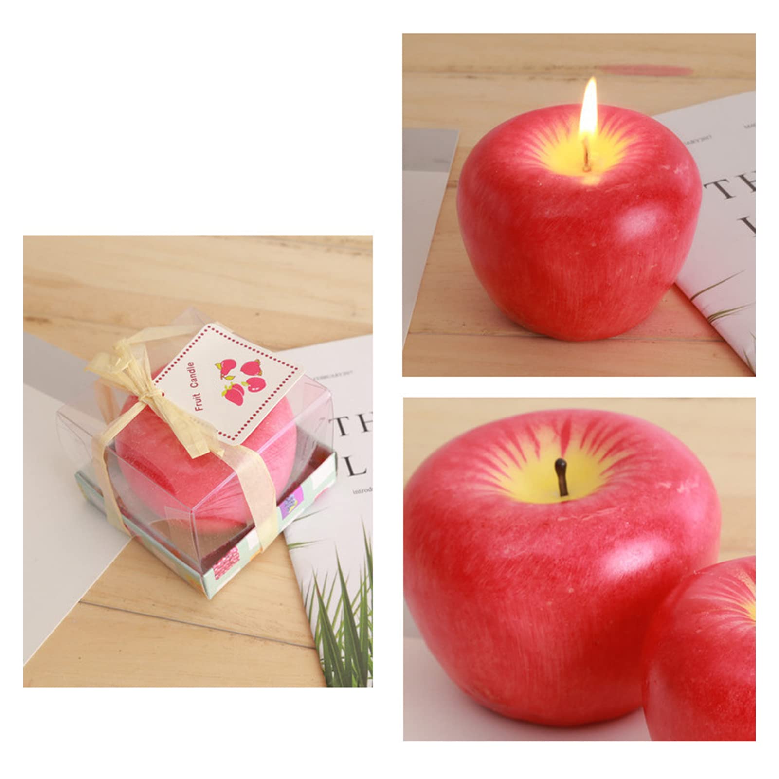 Premium Aromatherapy Scented Candle - Long-Lasting Red Fruit Fragrance, Creative Wax Design for Home Decor | Perfect Christmas Gift, Relaxation & Holiday Ambiance