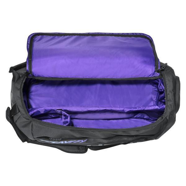 Head Gravity Duffel 6 Pack Tennis Racquet Bag (Black/Purple) - Premium Tennis Gear for Players & Coaches - Perfect for Tournaments, Practice & Travel