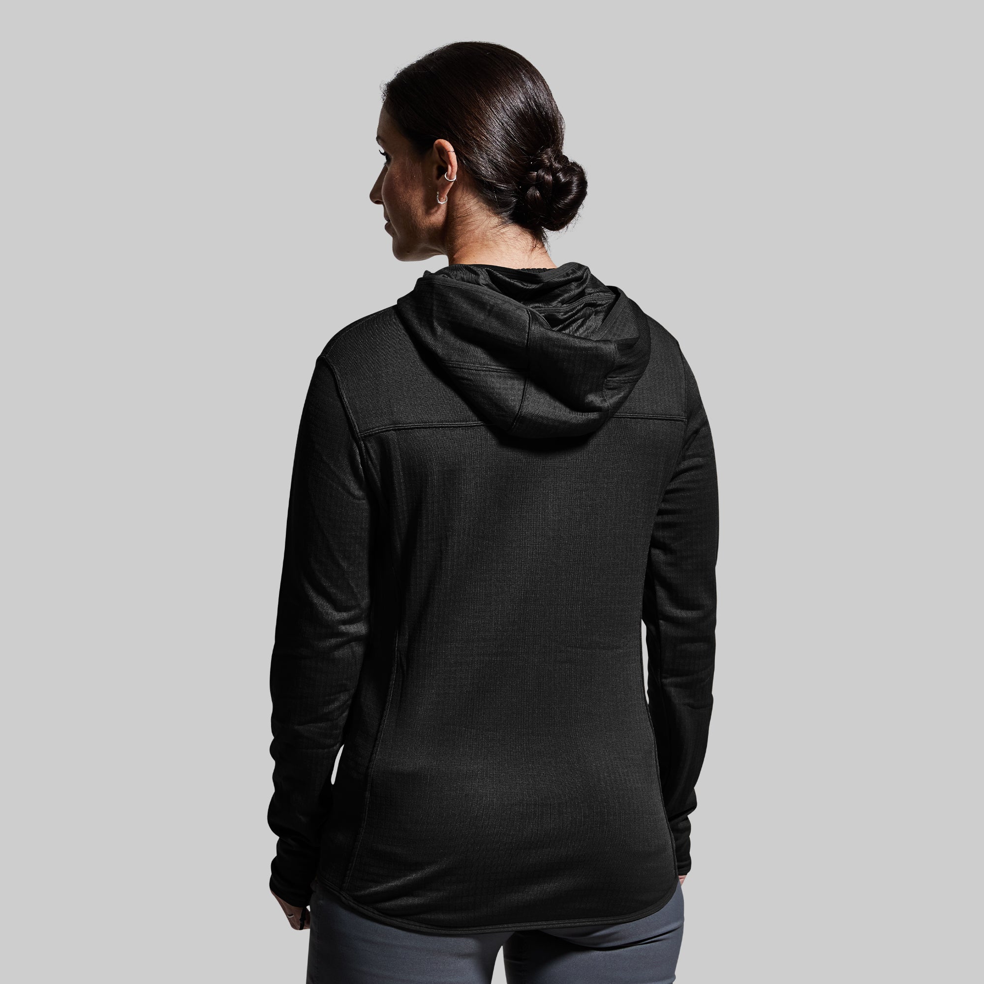 Women's Quiver Full Zip Hoodie - Soft Fleece Jacket with Pockets for Outdoor & Casual Wear (Black) - Perfect for Hiking, Running, and Everyday Comfort