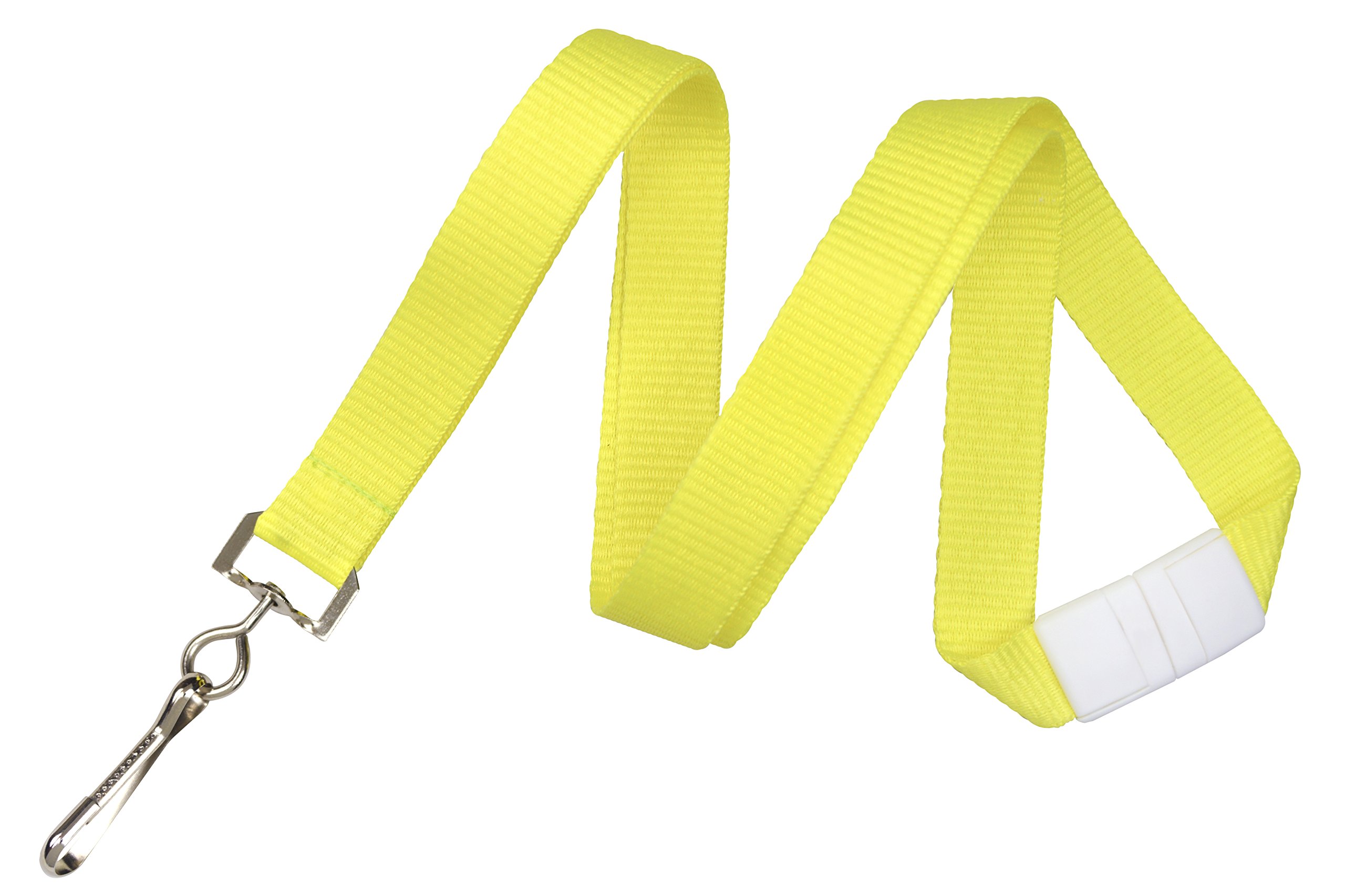 Bright Neon Lanyards 6-Pack with Swivel Hook - for School IDs, Work Badges & Cruise Cards