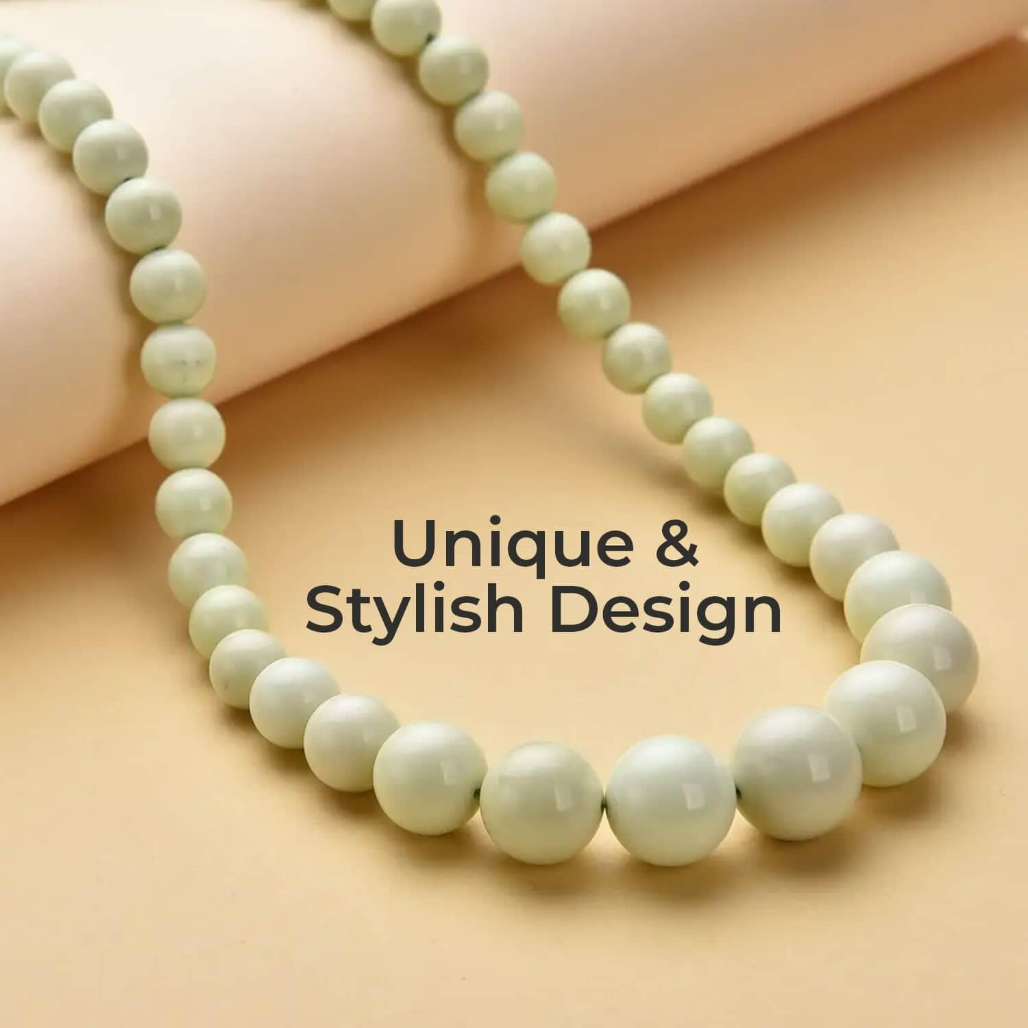 Shop LC 8-12mm Citrine Beaded Necklace for Women - 925 Sterling Silver Rhodium Plated, 20