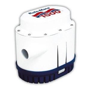 Rule-Mate RM1500A 12V Automatic Bilge Pump - 1500 GPH High Capacity Marine Water Pump with No Float Switch Needed | Perfect for Boats, Yachts & Marine Vessels